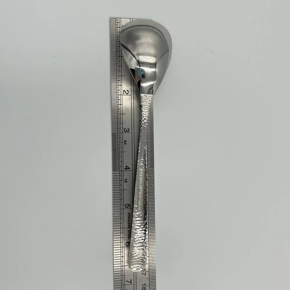 2 QTY Hampton Tomodachi ELLA Hammered Butter Knife Sugar Spoon Replace Flatware
